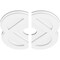 Ekena Millwork Charlotte Architectural Grade PVC Ceiling Medallion, 16"OD x 3"ID x 6 1/4"C x 1"P, Two-Piece CMP16CE2-03000 - alternate 4